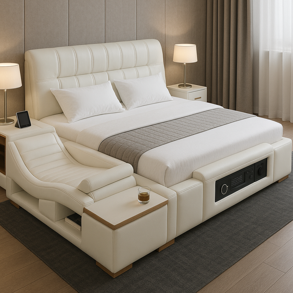 White Edition Luxury Smart Bed